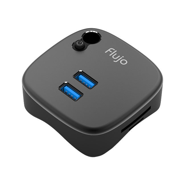 AH8BLK USB 3.0 HUB WITH CARD READER GIGA LAN BLACK SURFACE PRO FLUJO AH8-BLACK