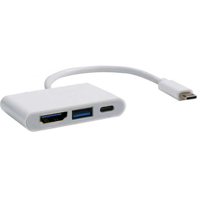 HUB3CHD 3 PORT USB-C HUB 15CM LEAD 1XHDMI 1X USB3 1X USB-C PRO2