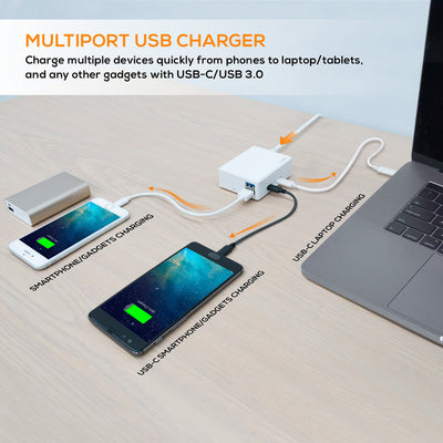 CUB01W USB-C TO USB 3.0 USB-C HDMI PD2.0 CHARGER CUBIX MBEAT MB-CUB-01W