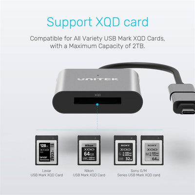 R1009A USB3.1 XQD CARD READER UNITEK R1009A