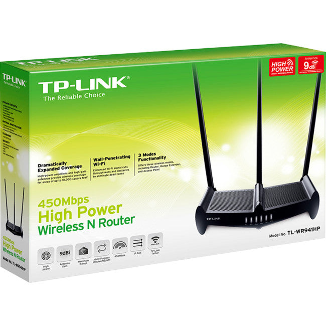 TLWR941HP 450MBPS HIGH POWER N ROUTER ACCESS POINT RANGE EXTENDER TP-LINK TL-WR941HP