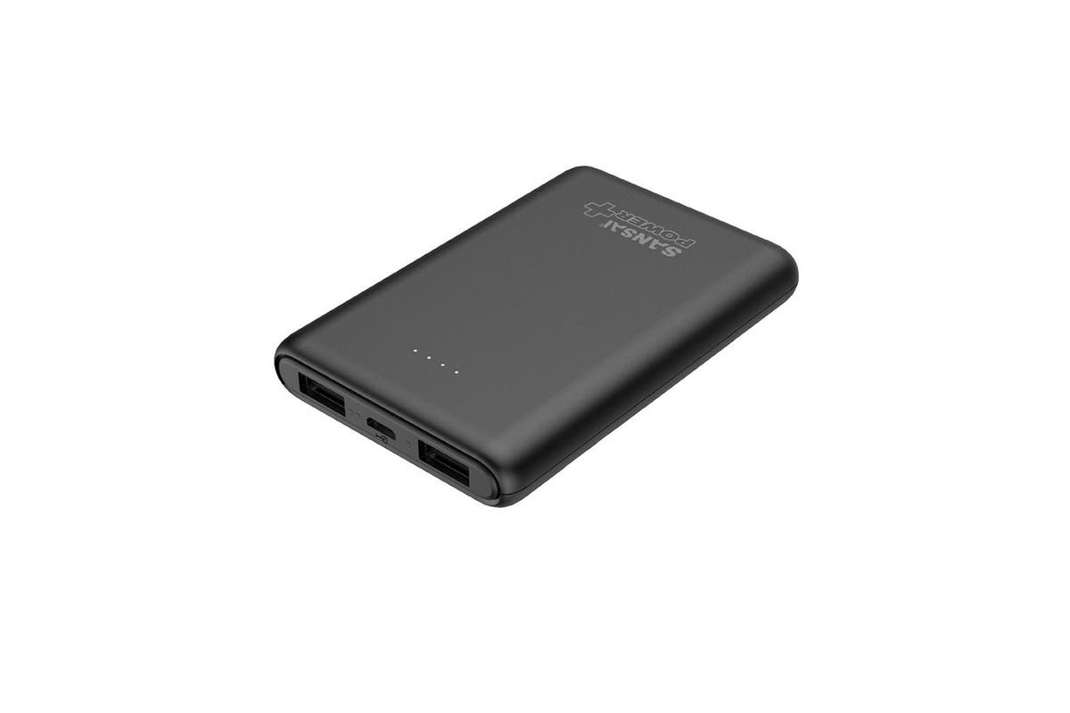 Sansai 6000mAh Mobile Power Bank USB Port Battery Charger for Phones