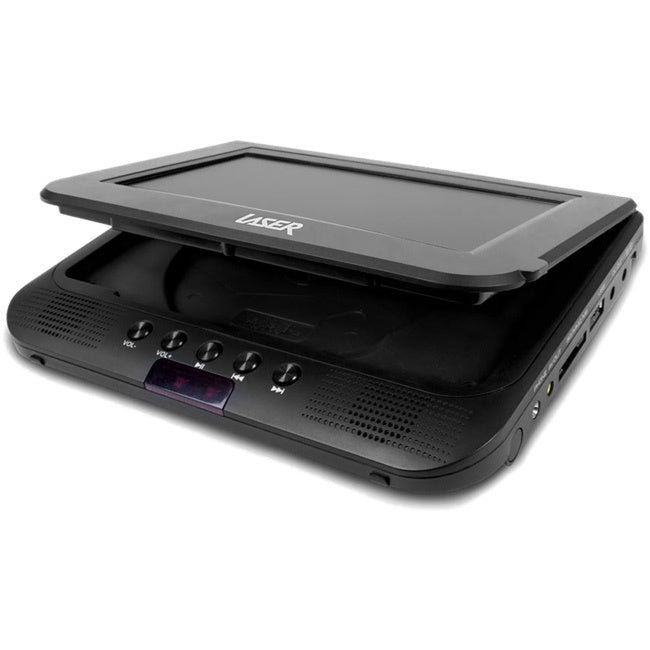DVDP7D 7" PORTABLE DUAL SCREEN DVD USB AND CARD READER LASER LASER DVD-PORT7-DUALC