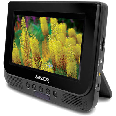 DVDP7D 7" PORTABLE DUAL SCREEN DVD USB AND CARD READER LASER LASER DVD-PORT7-DUALC