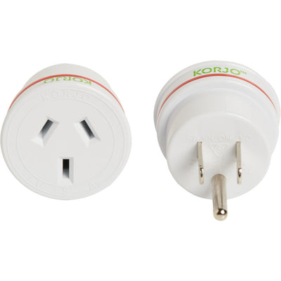 KAUS AUST. TO USA TRAVEL ADAPTOR FOR AUSTRALIA 240V PLUG- FIT28 KORJO KAUS