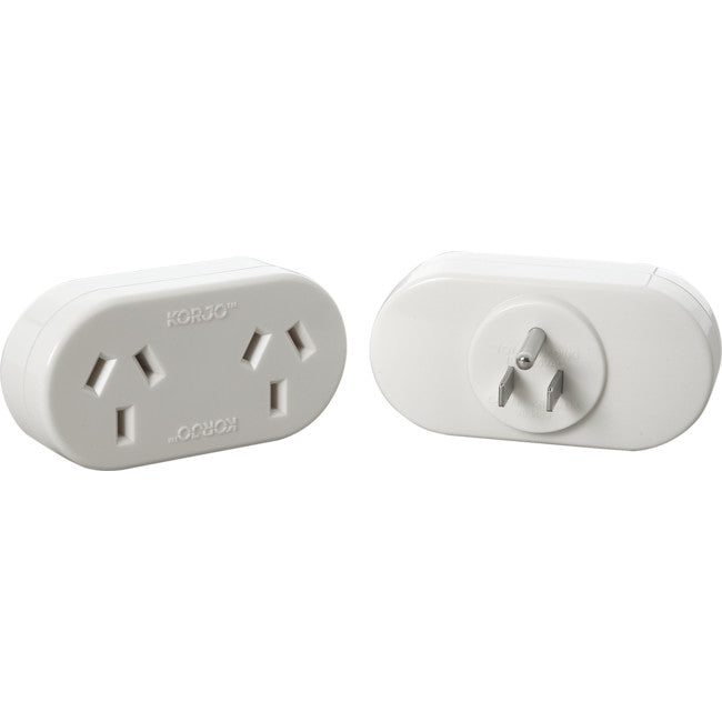 KAUSDA DUAL AUST. TO SINGLE USA TRAVEL ADAPTOR KORJO KORJO KAUSDA
