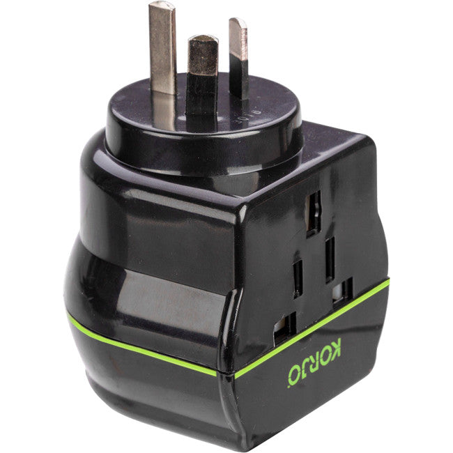 MR02 - UNIVERSAL AUSSIE ADAPTOR - ADAPTS TO AUSTRALIAN- FITALL88 - KORJO