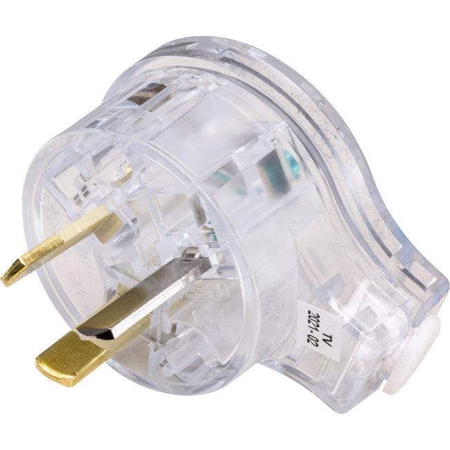418UATR 3PIN FLAT PLUG TOP TRANSPARENT CLEAR/ SIDE ENTRY- LOW PROFILE CLIPSAL CLI418SUATR