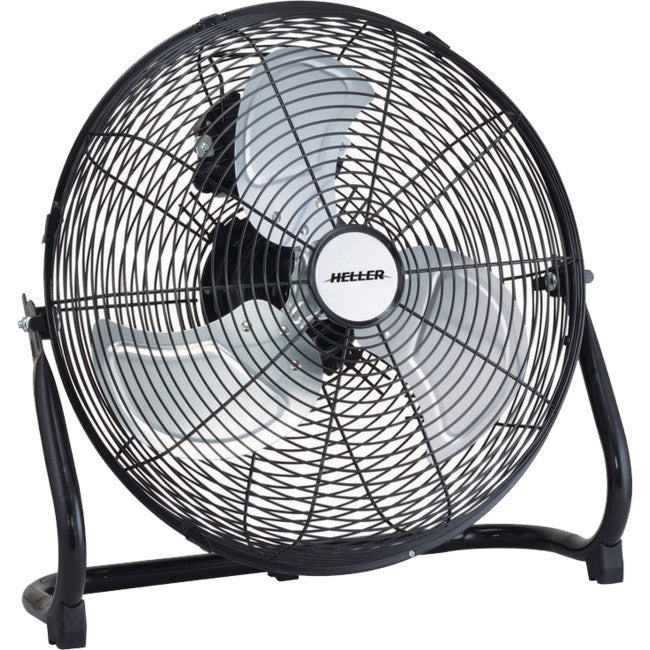 HVF40SG HIGH VELOCITY COMMERCIAL FAN 40CM FLOOR STAND BLACK HELLER HVF40SG