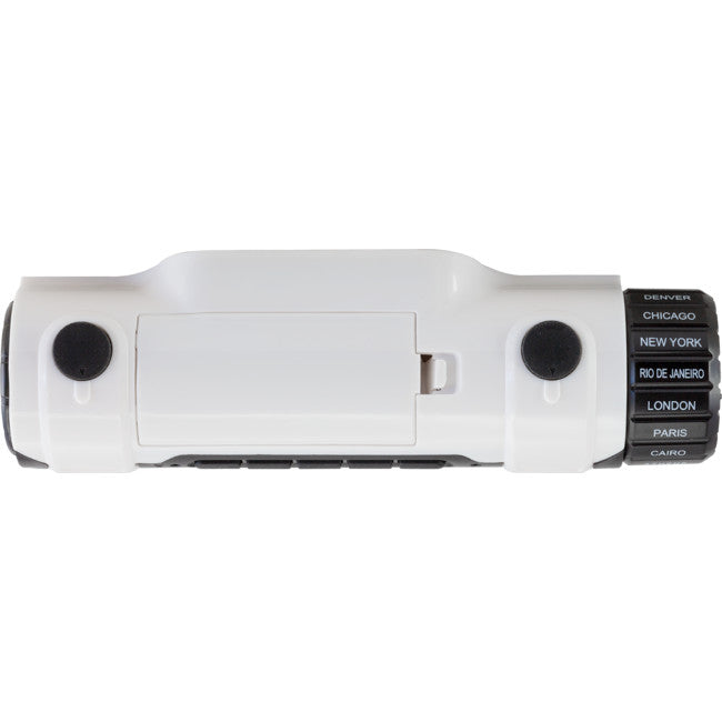 XC0103 TORCH WITH WORLD TIME CLOCK LED ALARM XC0103