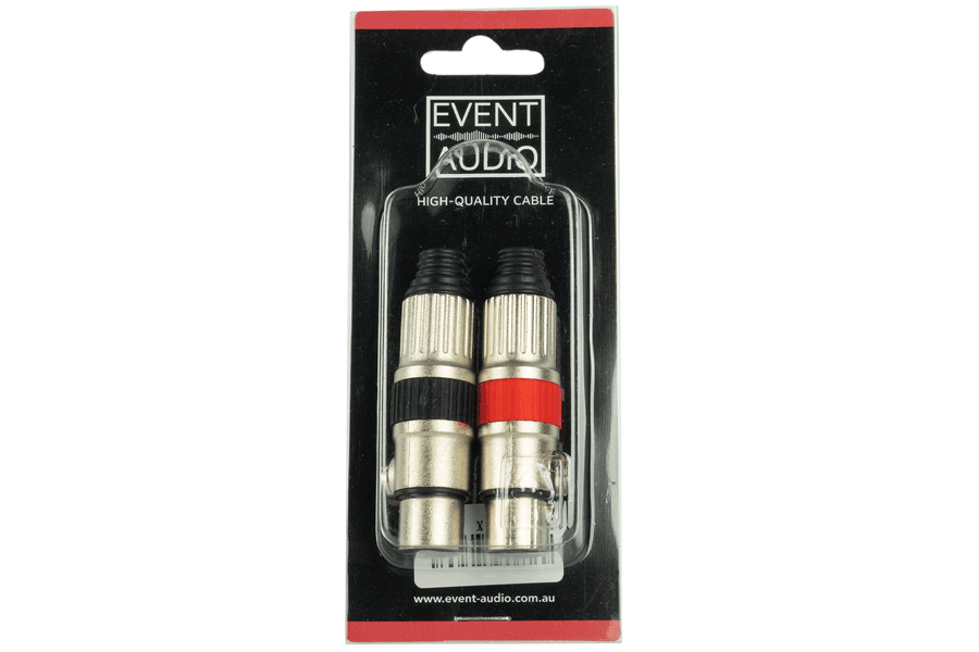 Event Lighting XLRFEL - Pair of XLR 3 Pin Female Audio Plugs