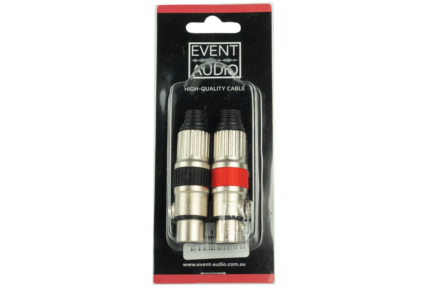 Event Lighting XLRMEL - Pair of XLR 3 Pin Male Audio Plugs