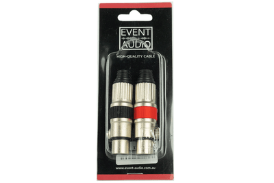 Event Lighting XLRMEL - Pair of XLR 3 Pin Male Audio Plugs