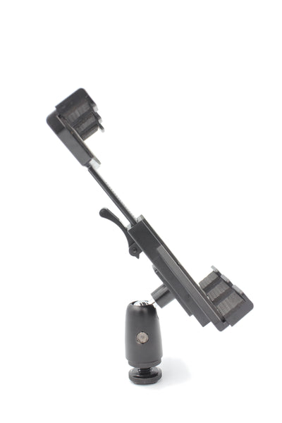 2 in1 Tablet Phone Monitor to DSLR Camera Hot Shoe Mount Clamp Holder 360° Apple or Android