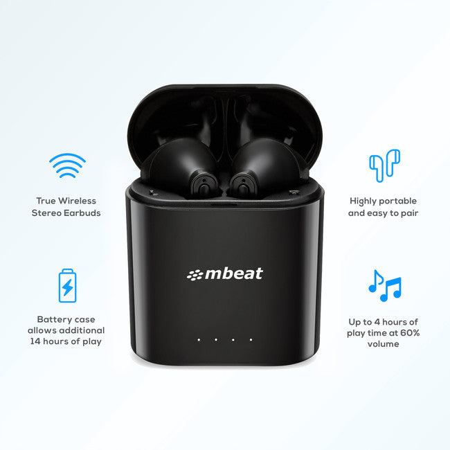 TWSE1 MBEAT E1 TRUE WIRELESS EARBUDS BLUETOOTH 5.0 MBEAT MB-TWS-E1