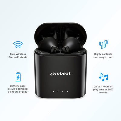 TWSE1 MBEAT E1 TRUE WIRELESS EARBUDS BLUETOOTH 5.0 MBEAT MB-TWS-E1