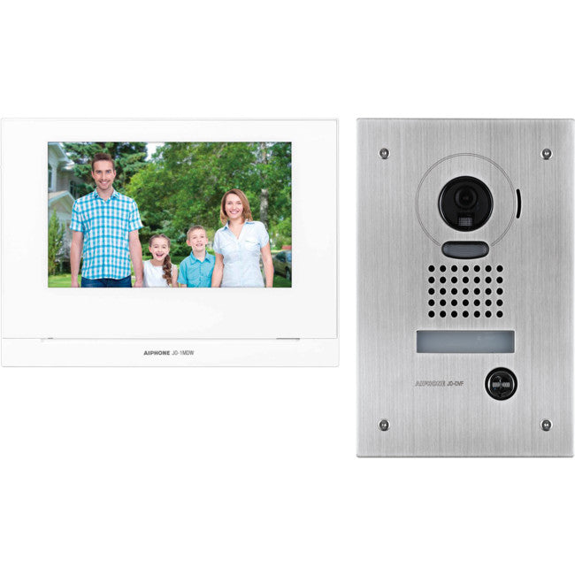 JOS1FW - 7" WIRELESS VIDEO INTERCOM KIT - WITH JO1MDW, JODVF & P/S - AIPHONE