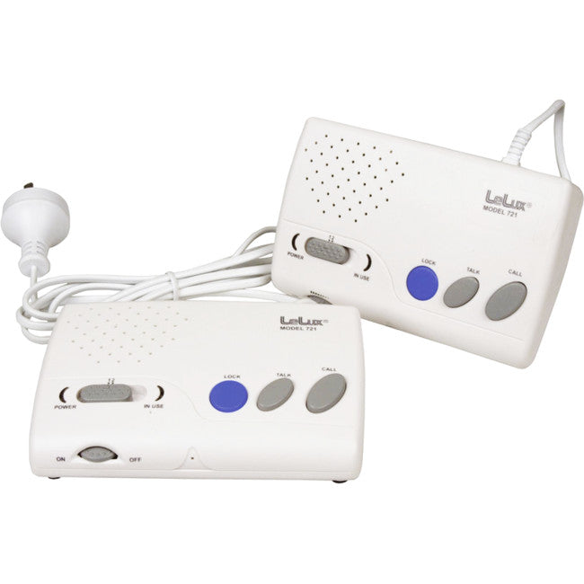 721 2 CHANNEL WIRELESS INTERCOM FM OVER AC POWER - LELUX LELUX 21815135