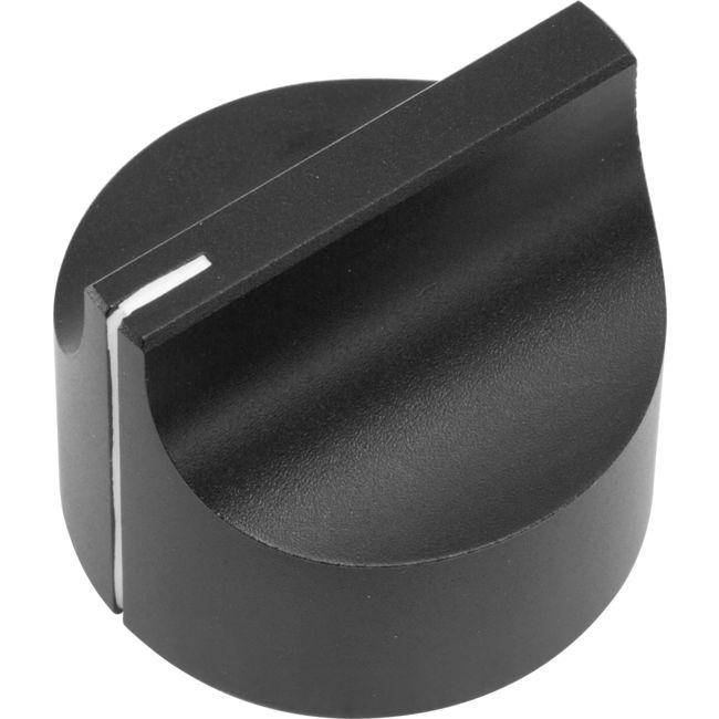 PD3227SB - BLACK KNOB WITH SET SCREW - 31.8MM DIAMETER ALUMINIUM