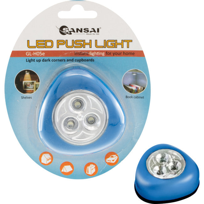 GLH05EBL LED PUSH LIGHT BLUE SANSAI GLH05E
