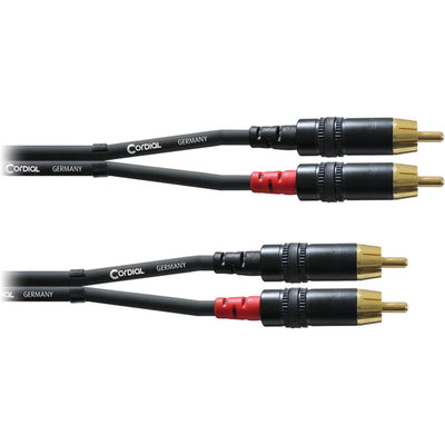 CFU6CC - 6M ESSENTIALS 2x REAN RCA LEAD - CORDIAL