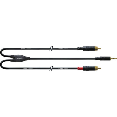 CFY3WCCLONG - 3M 3.5MM STEREO - 2x RCA LEAD - CORDIAL