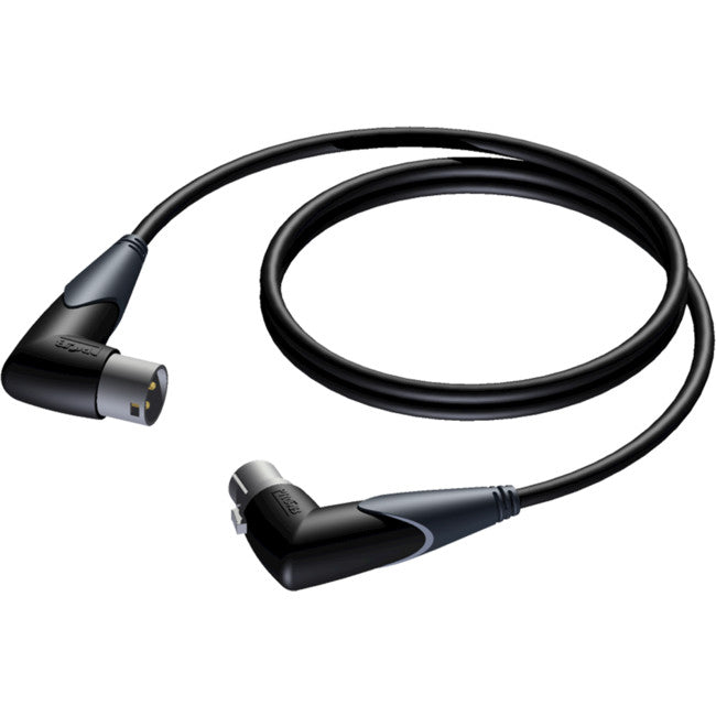 CLA904/1.5 1.5M XLR ANGLED F TO ANGLED M PROCAB CLASSIC SERIES LEAD PROCAB PRO-CLA904/1.5