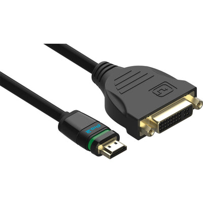 ELHDS005 EASYLOCK HDMI-DVI SOCKET 0.5M LOCKING HDMI PLUG-DVI SOCKET PRO2