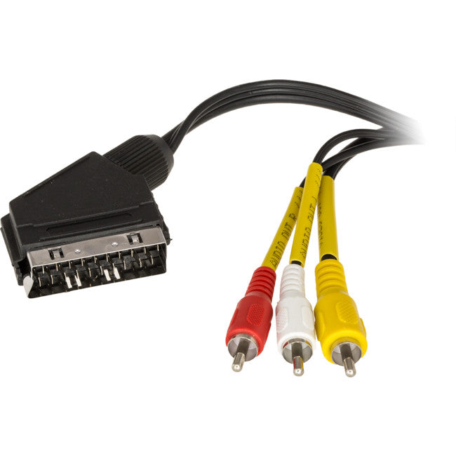 GPCS/3R - SCART TO COMPOSITE LEAD - 1.5M - FOXTEL APP F10273 JONSA RCA - JONSA