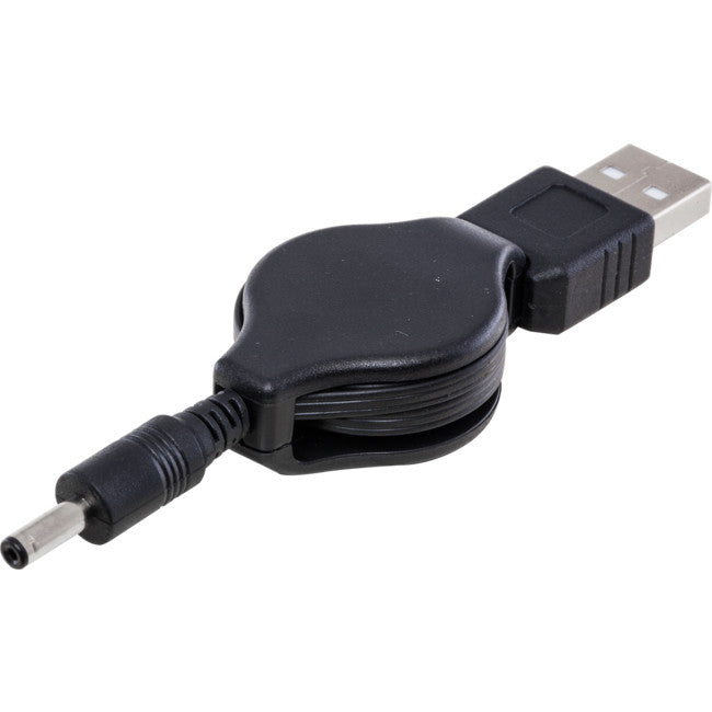 LC7224 RETRACTABLE USB TO DC - 0.8M PLUG TO PLUG USB2 TO 1.3MM DC PRO2