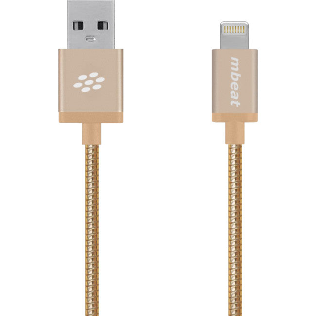ICA-GLD 1.2M LIGHTNING CABLE GOLD MFI TOUGHLINK MBEAT MB-ICA-GLD