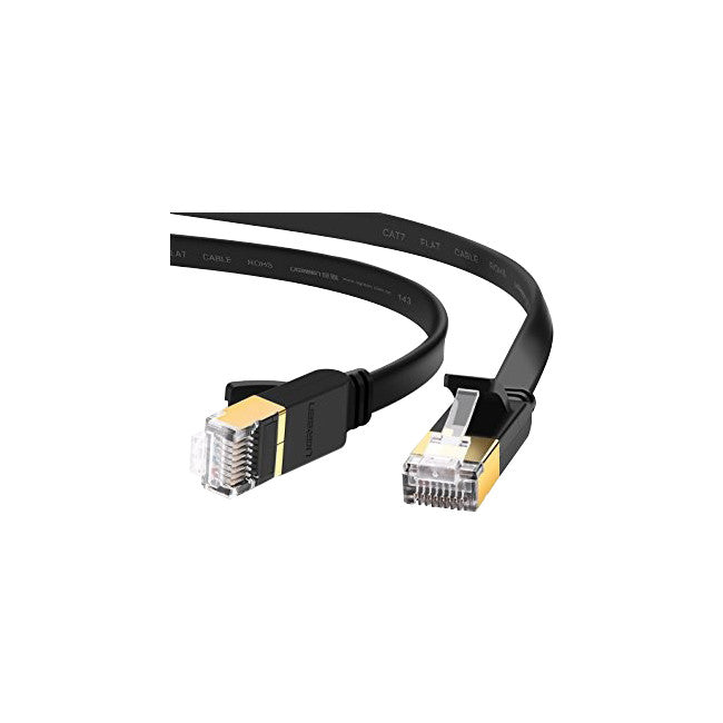 LC7472 FLAT 1M BLACK CAT7 PATCH LEAD 10GbE EDIMAX EDIMAX ED-EA3-010SFA