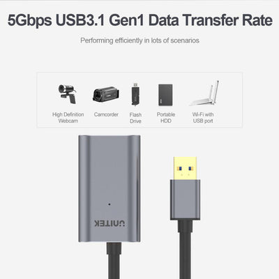 Y3005 10M USB3.0 ALUMINIUM EXT LEAD UNITEK Y-3005