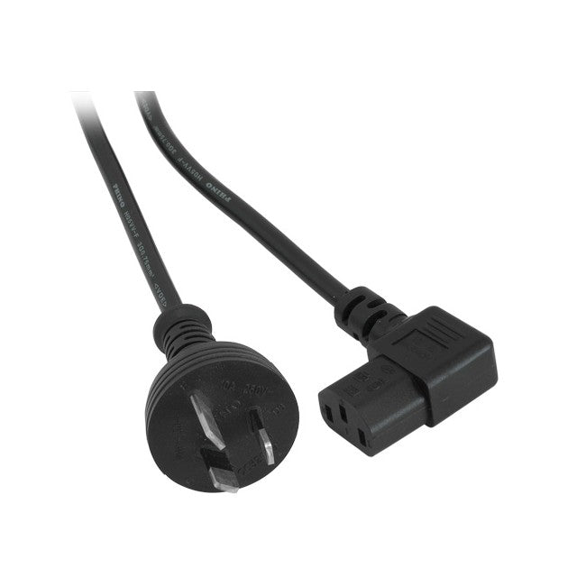 K9-RA2MT - 2M RIGHT ANGLE IEC POWER LEAD - RIGHT ANGLE IEC END - BLACK - DOSS