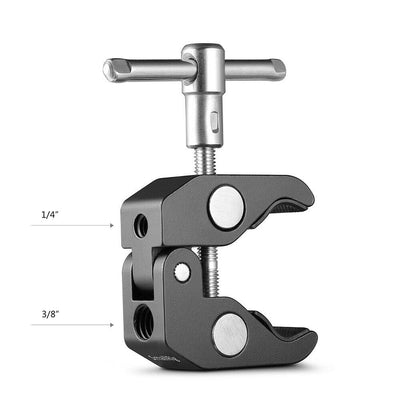 SmallRig Super Clamp with 1/4" 3/8" Thread for Cameras Lights Cross Bars Mic Stands etc.