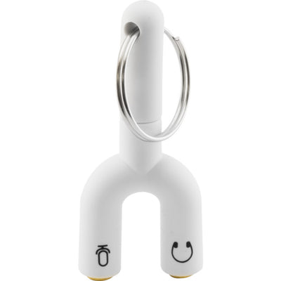 PA1078WH TRRS TO STEREO & MIC ADAPTOR 4POLE PLUG TO 3.5MM CTIA WHITE PRO2