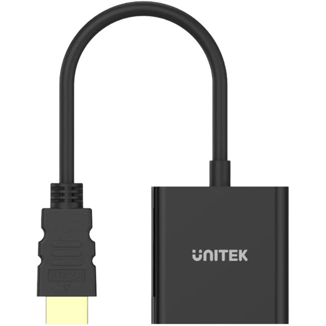 Y6333 - HDMI TO VGA ADAPTER WITH AUDIO - POWER PORT - UNITEK