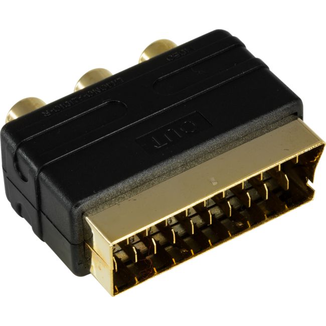 PA4230 SCART PLUG TO RCA SOCKETS SCART VIDEO ADAPTOR RESI-LINX