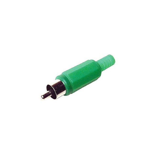 PD2905 PLASTIC RCA PLUG GREEN PP-0239