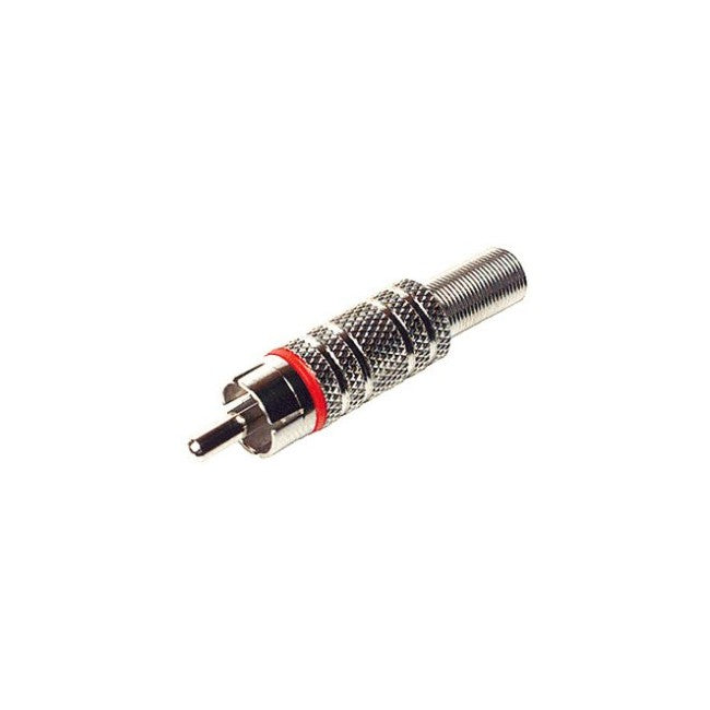 PD2950 RCA PLUG METAL RED SPRING PROTECTION