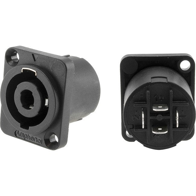 PD4060 D FLANGE 4-POLE SPEAKON SOCKET CHASSIS AMPHENOL AMPHENOL SP-4-MD