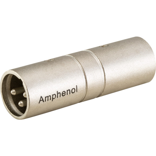 PD4905 3 PIN XLR PLUG TO PLUG GENDER CHANGER AMPHENOL AC3M3MW