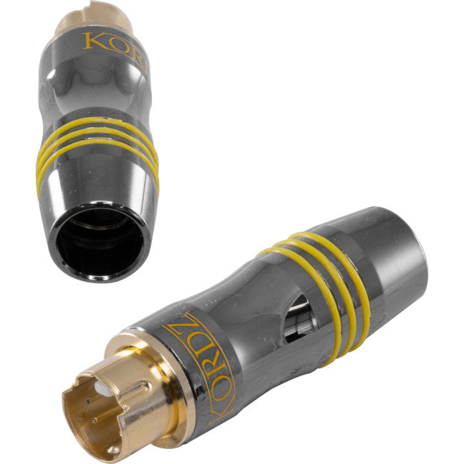 KPDSVID 4 PIN MINI DIN S-VIDEO PLUG GOLD KORDZ