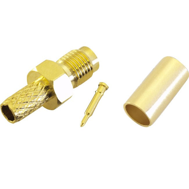 PG1626 SMA-RP INLINE CRIMP SOCKET SUIT RG58 LL195 JR6895