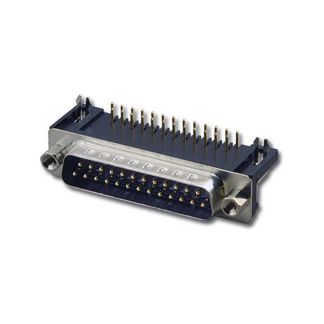 PJ2425 25 WAY D RANGE PCB PLUG RIGHT ANGLE DB25 N-1407A25 (N1408-25)