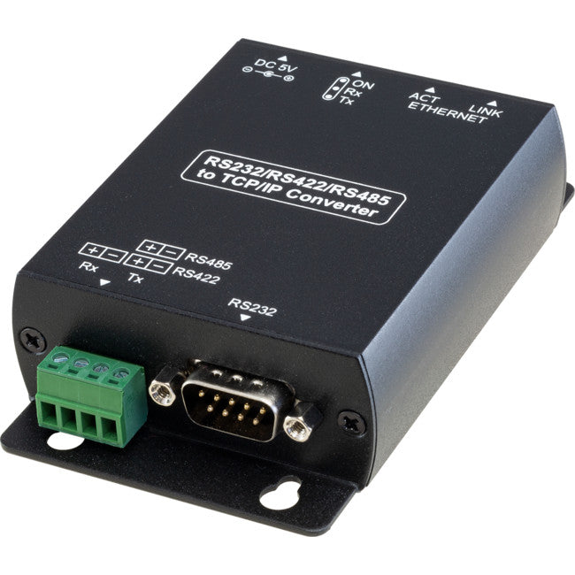 RS007 RS232 RS485 RS422 TO TCP IP BI-DIRECTIONAL CONVERTER RS007