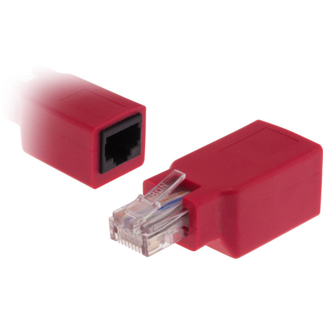 PK4045 RJ45 CAT6 CROSSOVER ADAPTOR RED PRO2