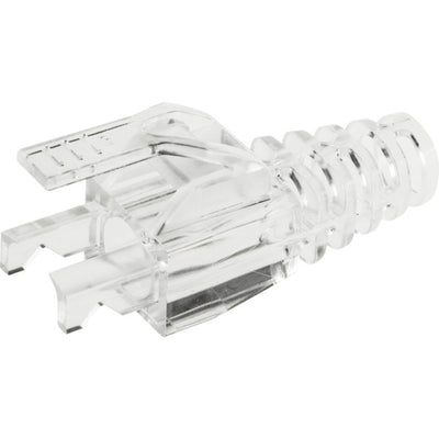 PK4085 6.5MM CLEAR RJ45 SNAGLESS BOOT SUITS CAT6 SNAP PLUG PK OF 100 T3 TPSR-B65-100AP