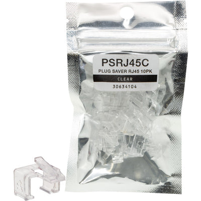 PSRJ45C PLUG SAVER RJ45 10PK CLEAR T3 2634