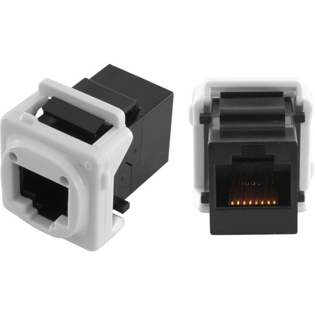 PK4520 DUAL CAT5E MECHANISM SOCKET RJ45 JOINER KEYSTONE TE NSBR1-B